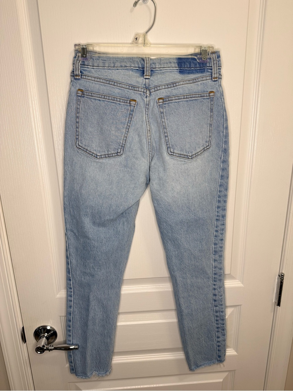 Abercrombie & Fitch Women's Pale Blue High-Rise Skinny Jeans- size 25 - Picture 6 of 10
